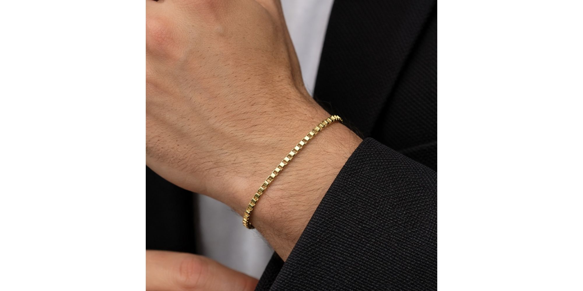 Pulseira Veneziana Fecho Lagosta Banhado a Ouro 18K