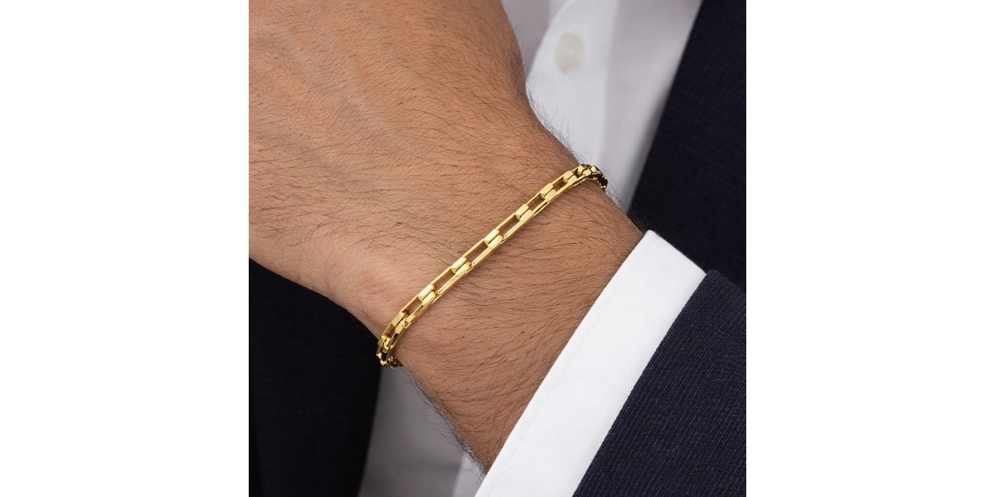 Pulseira Cartier Chapada Fecho Lagosta Banhado a Ouro 18K