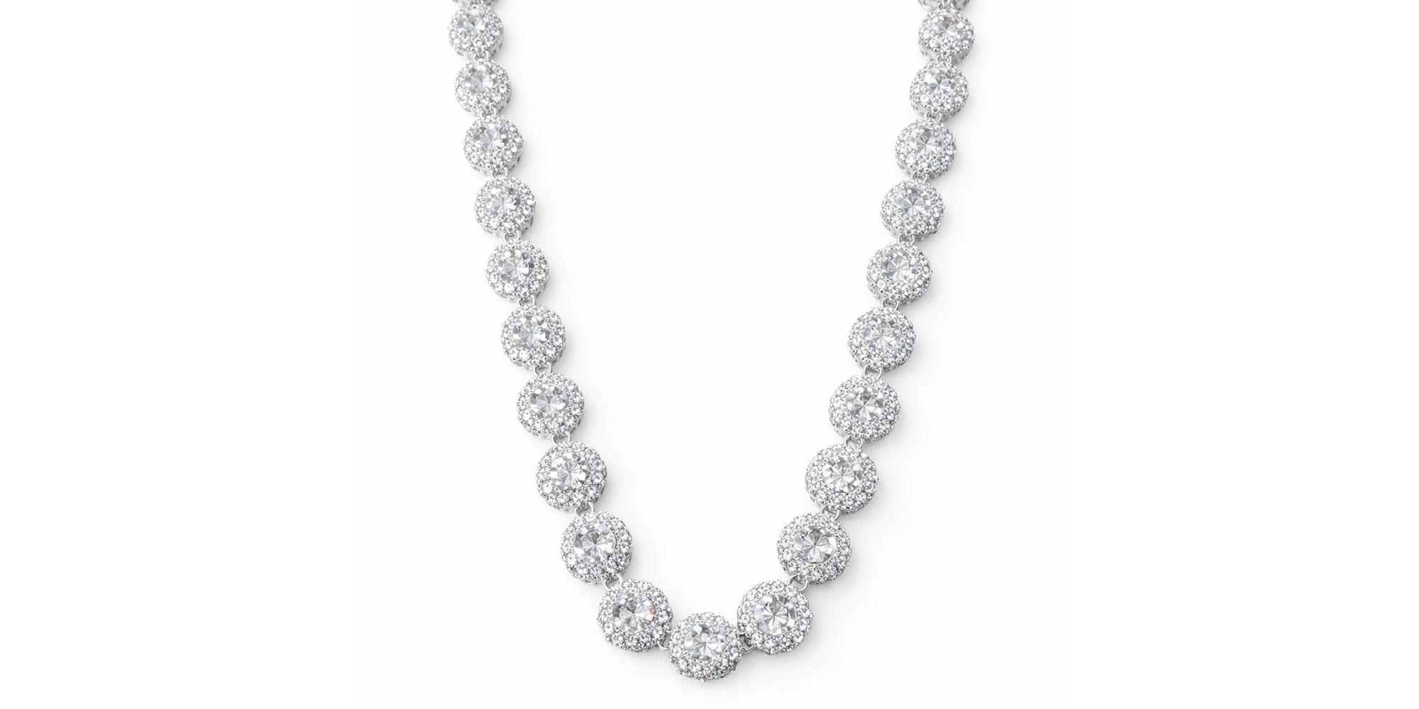 Colar Angelic Cravejado Hipoalergênico Banhado a rata 18K