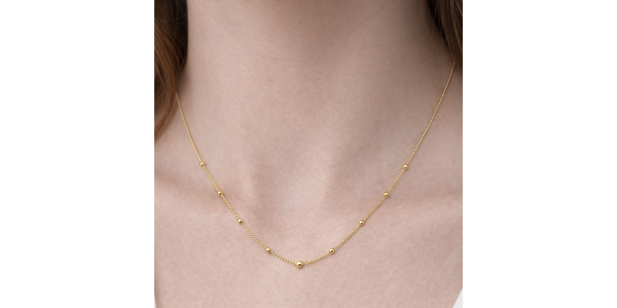 Colar Bolinha Grumte Banhado a Ouro 18K