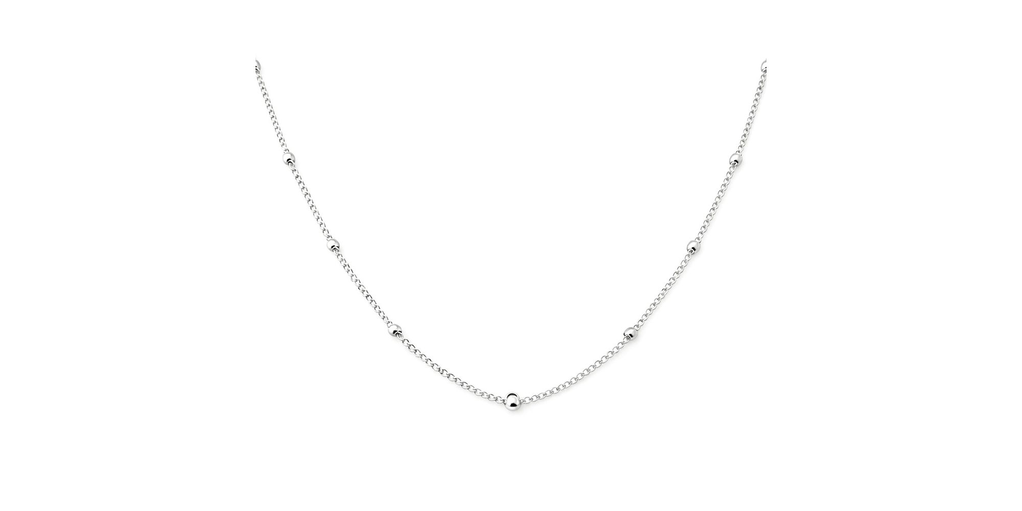 Colar Bolinha Grume Banhado a Prata 925