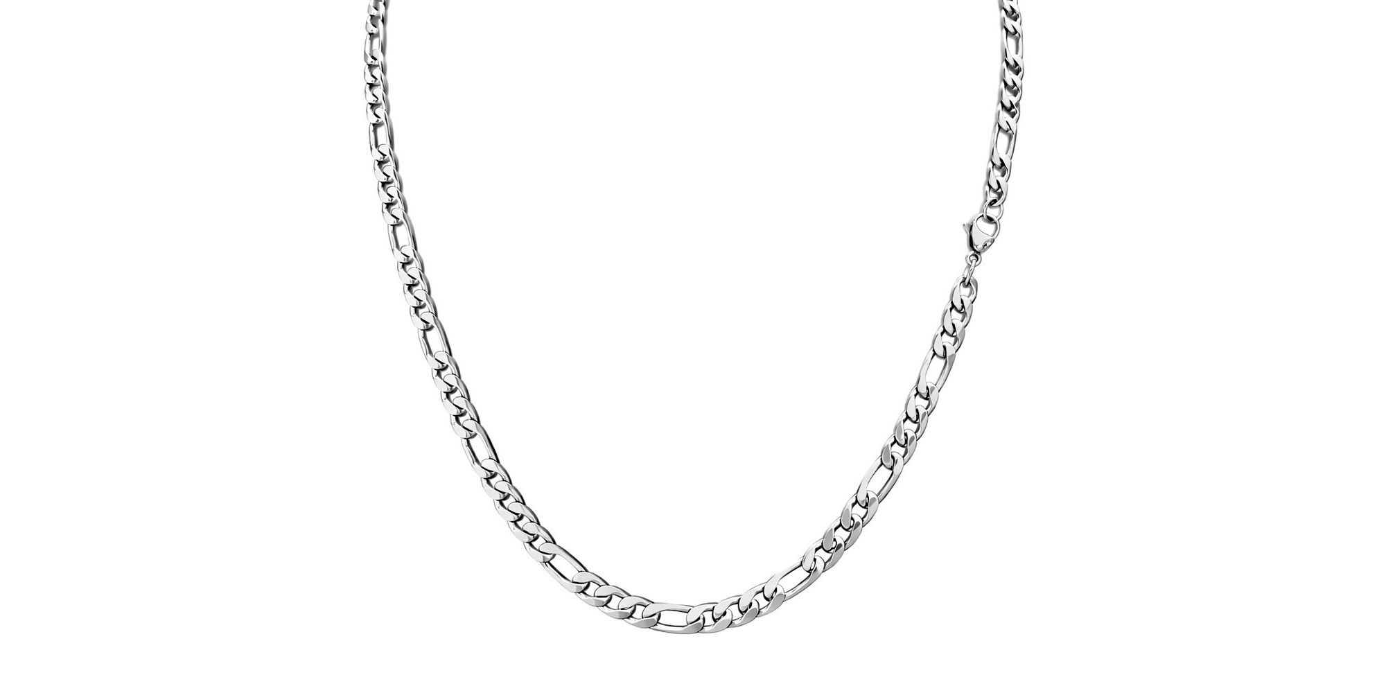 Corrente 3x1 Chapada Fecho Lagosta Aço Inoxidável