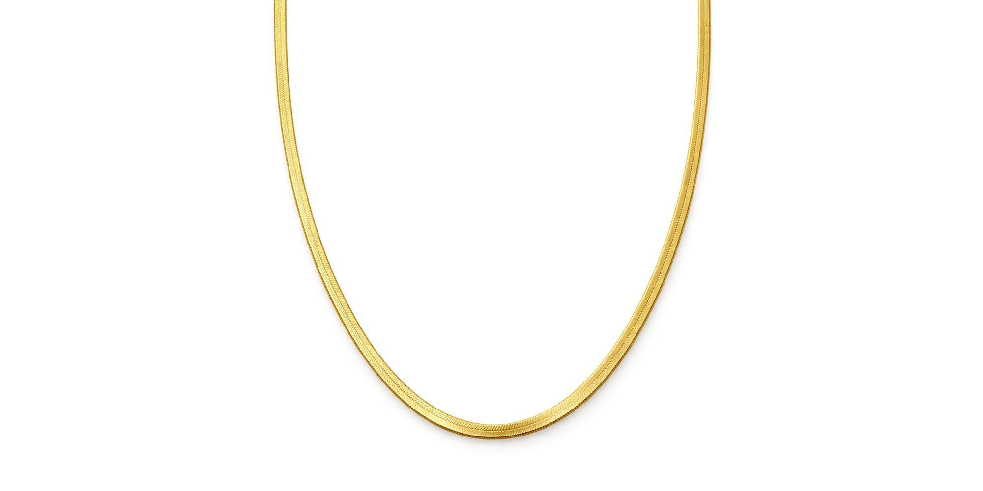 Colar Laminada Banhado a Ouro 18K