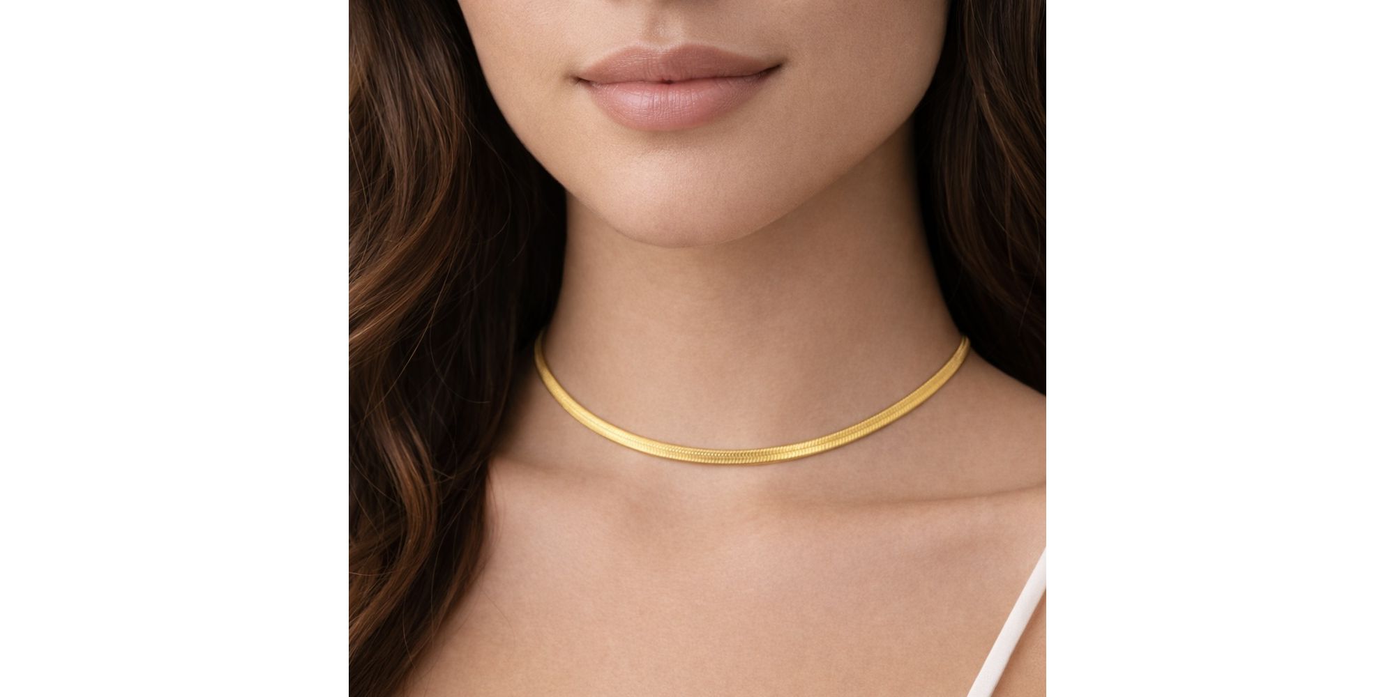 Colar Laminada Banhado a Ouro 18K