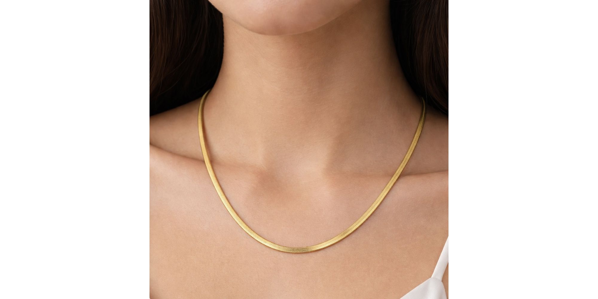 Colar Laminada Banhado a Ouro 18K