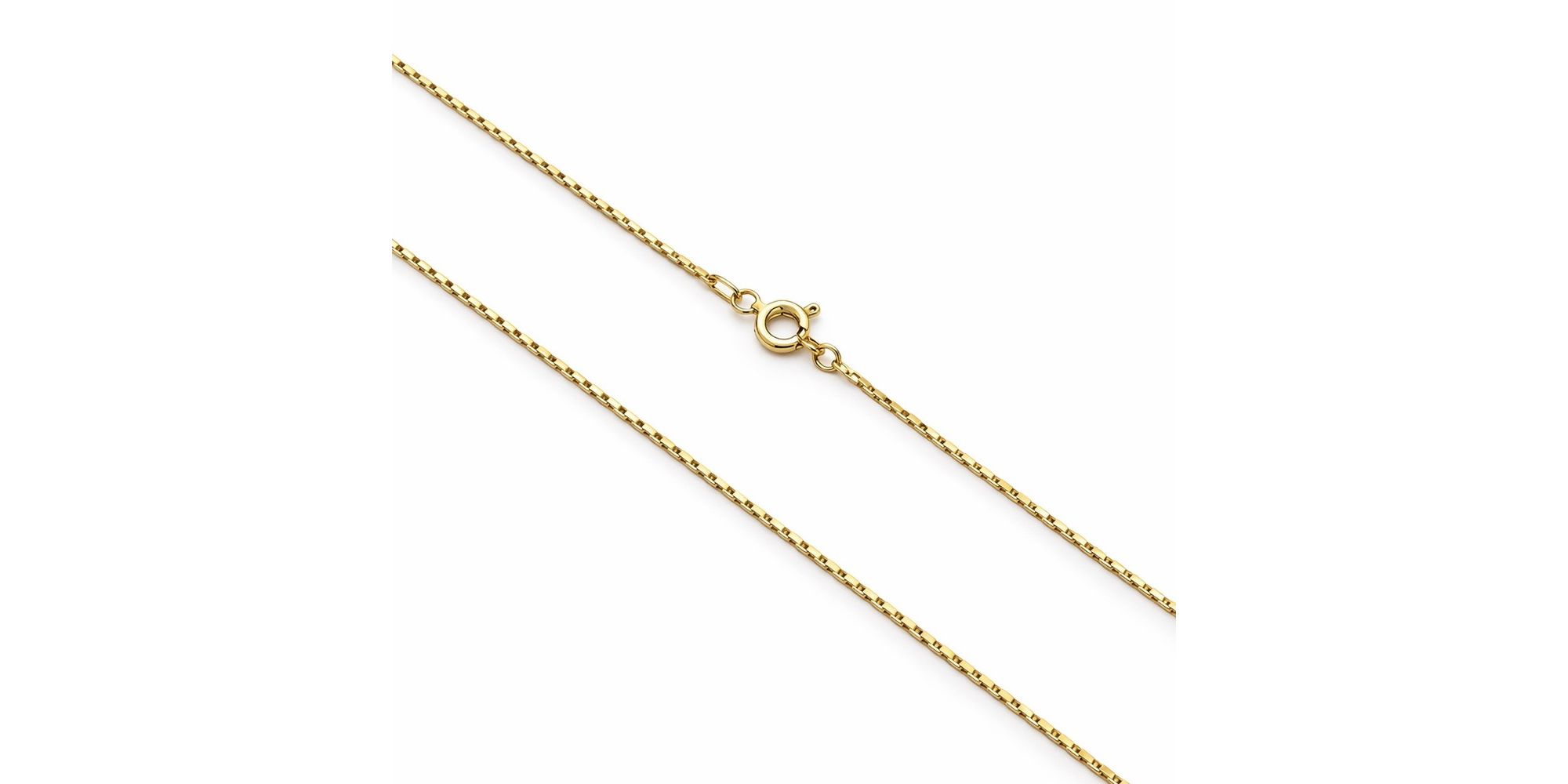 Corrente Tijolinho Fecho Boia Banhado a Ouro 18K