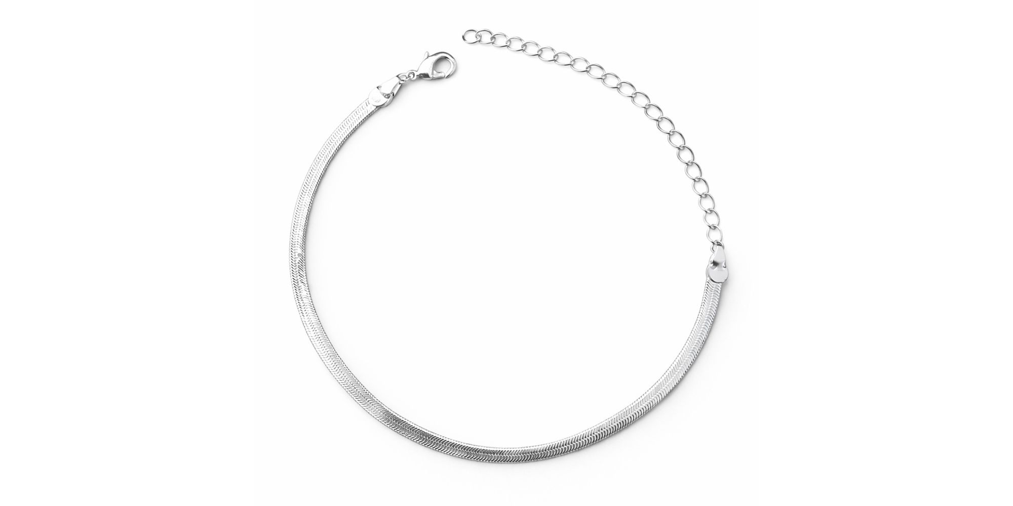 Pulseira Laminada Banhado a Prata 925