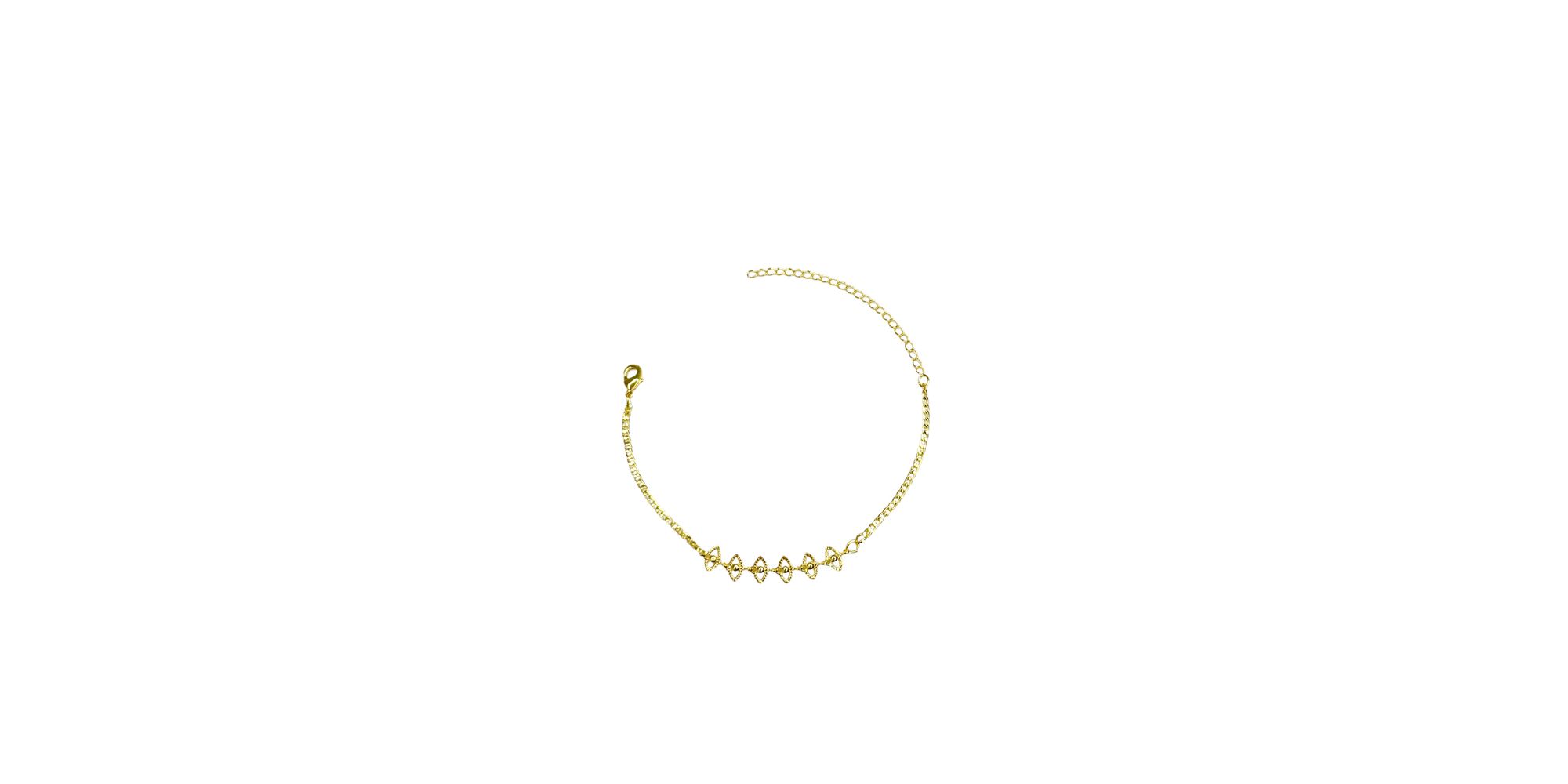 Pulseira Olho Grego 4x7 Vazado Banhado A Ouro 18K ... - RC JOIAS BY RUDI