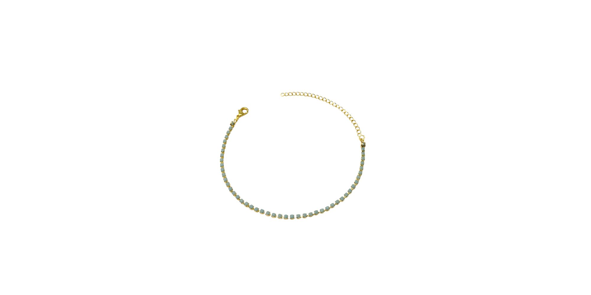 Pulseira Riviera Azul Bebê Banhado A Ouro 18K - 00... - RC JOIAS BY RUDI