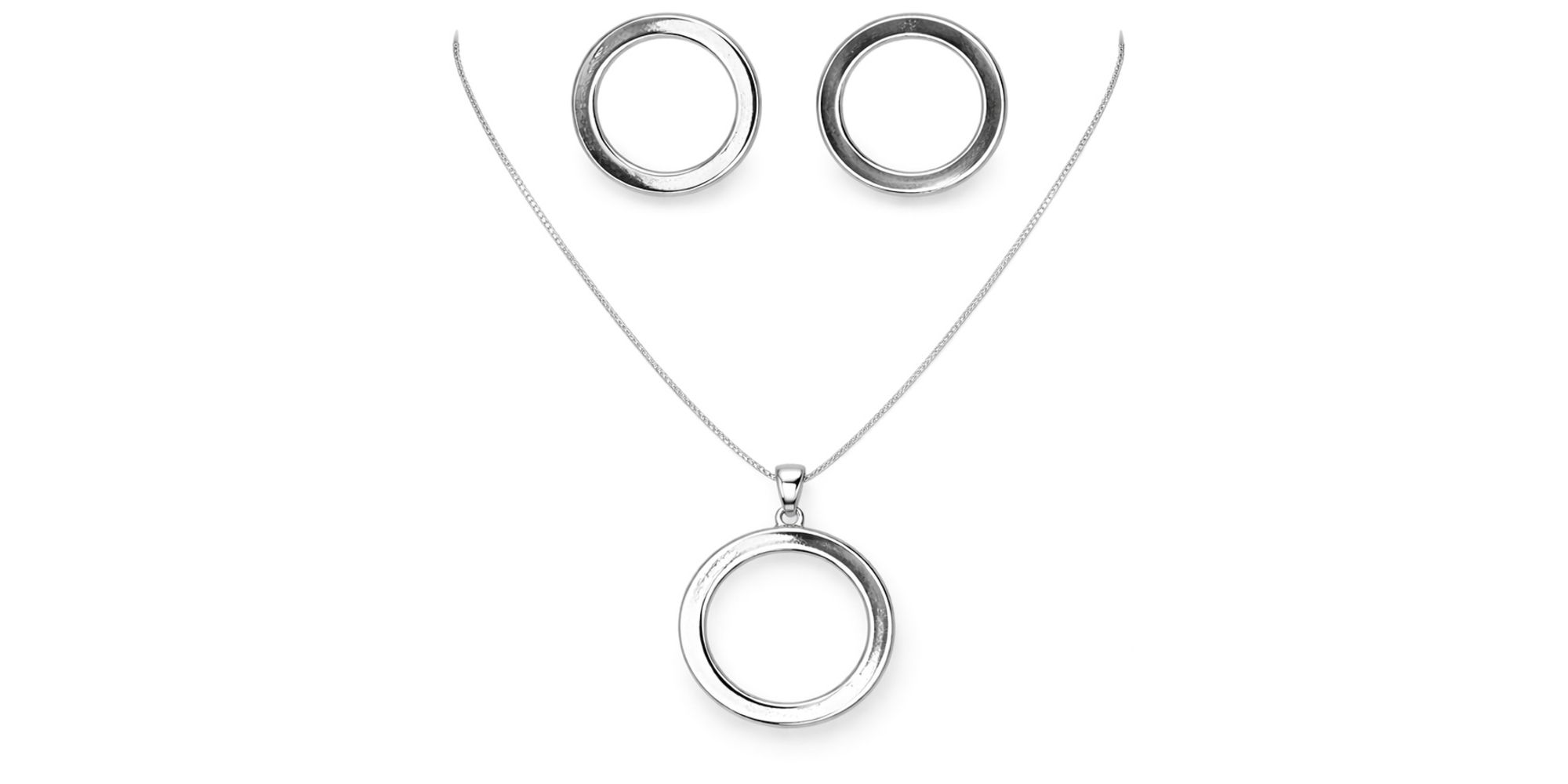 Conjunto Arco Vazado Banhado a Prata 925