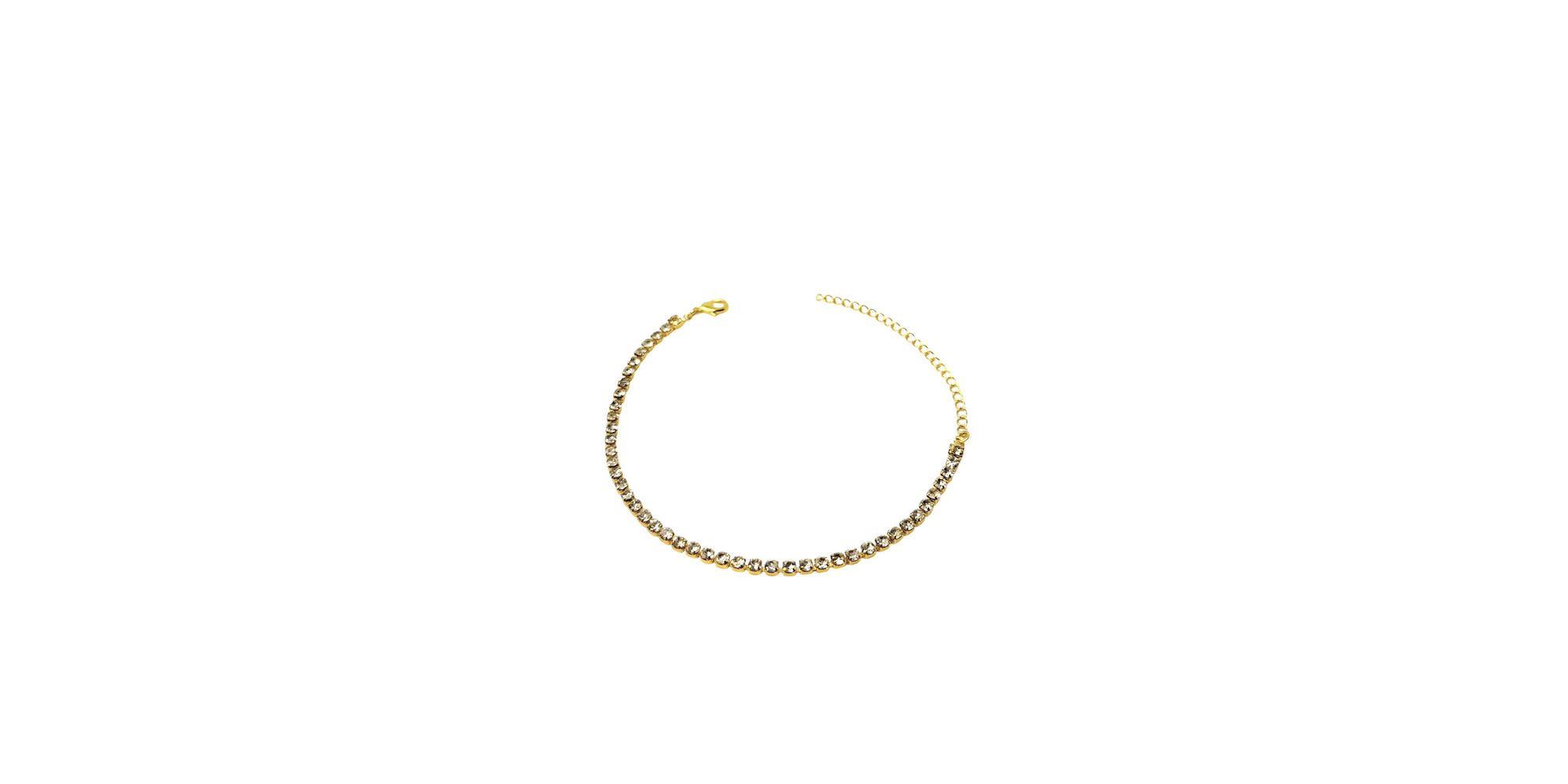 Pulseira Riviera Cristal Banhado A Ouro 18K - 0000... - RC JOIAS BY RUDI
