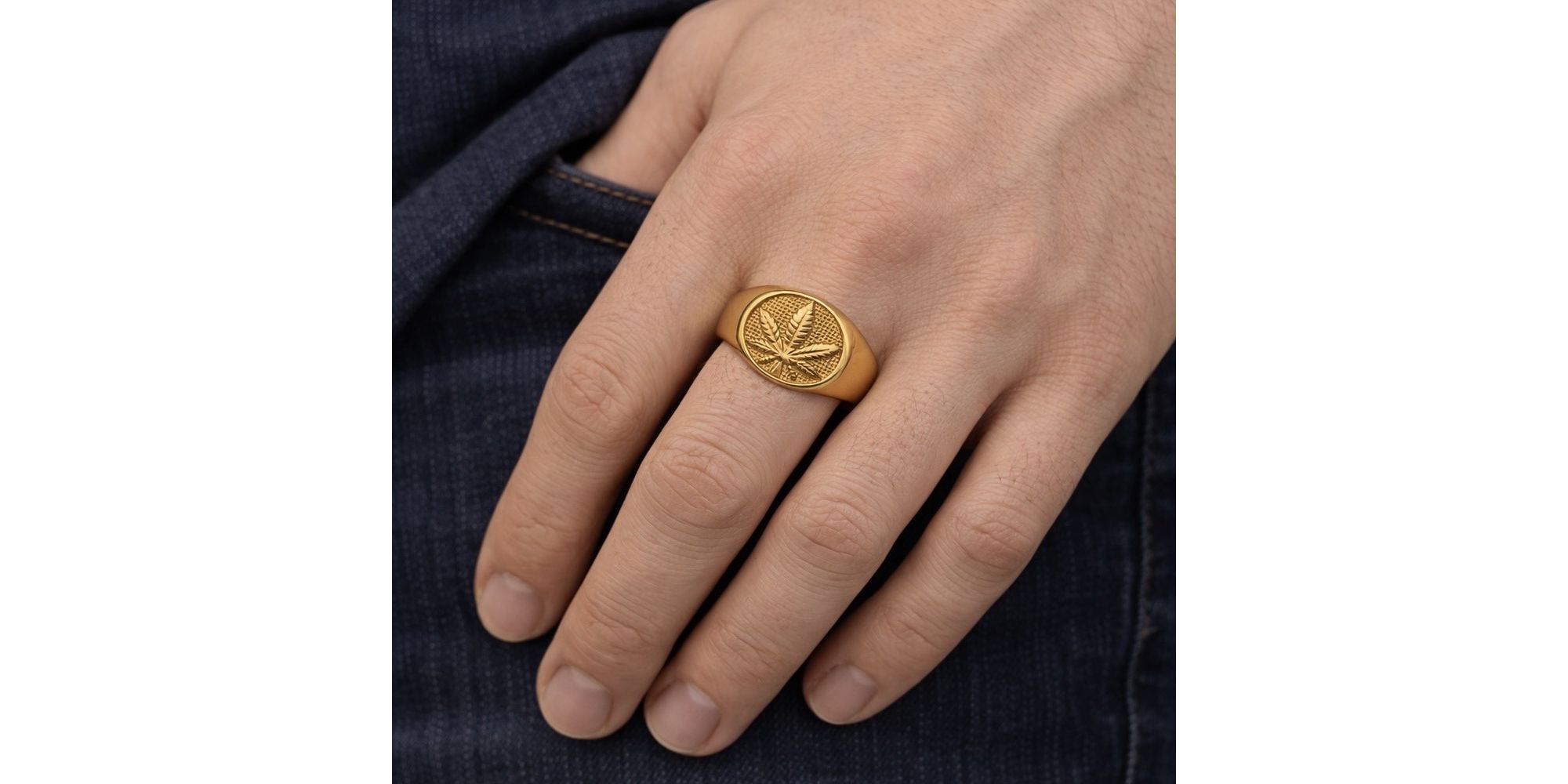 Dedeira Maconha Redonda Aço Dourado