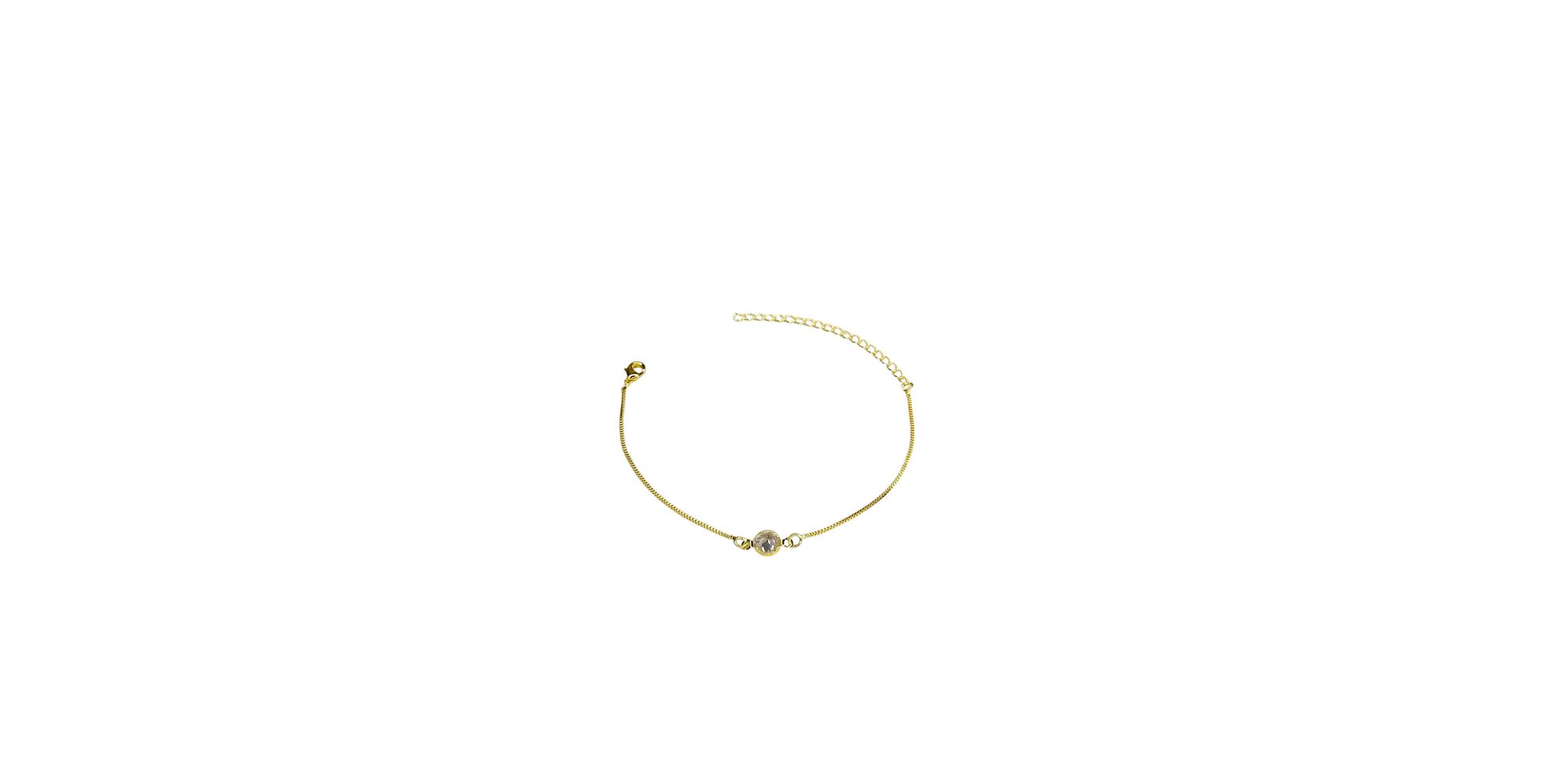 Pulseira Ponto Luz Zircônia Lagosta Banhado A Ouro... - RC JOIAS BY RUDI