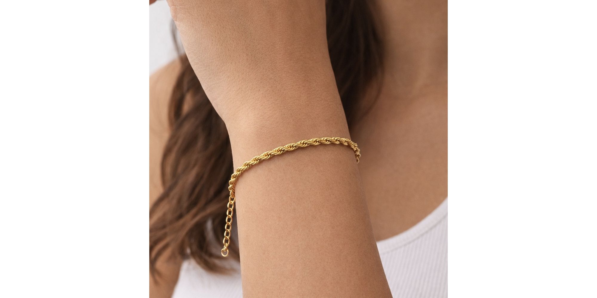 Pulseira Cordão Baiano Banhado A Ouro 18K.