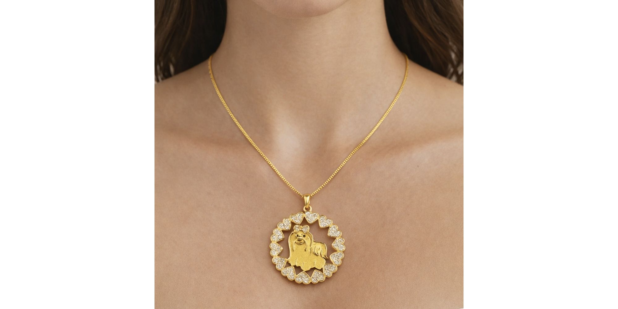 Colar Yorkshire Zircônia Banhado a Ouro 18K