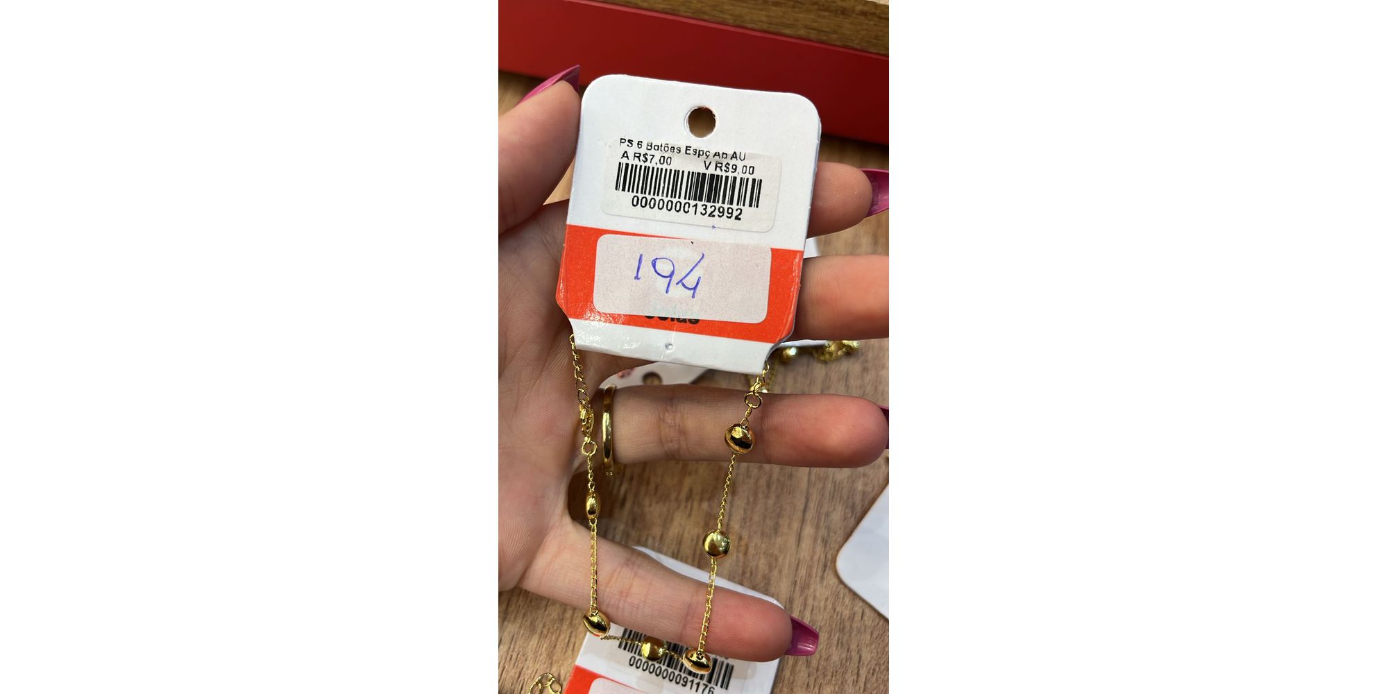 Pulseira Seis Botões Espaçada AB Banhado A Ouro 18k