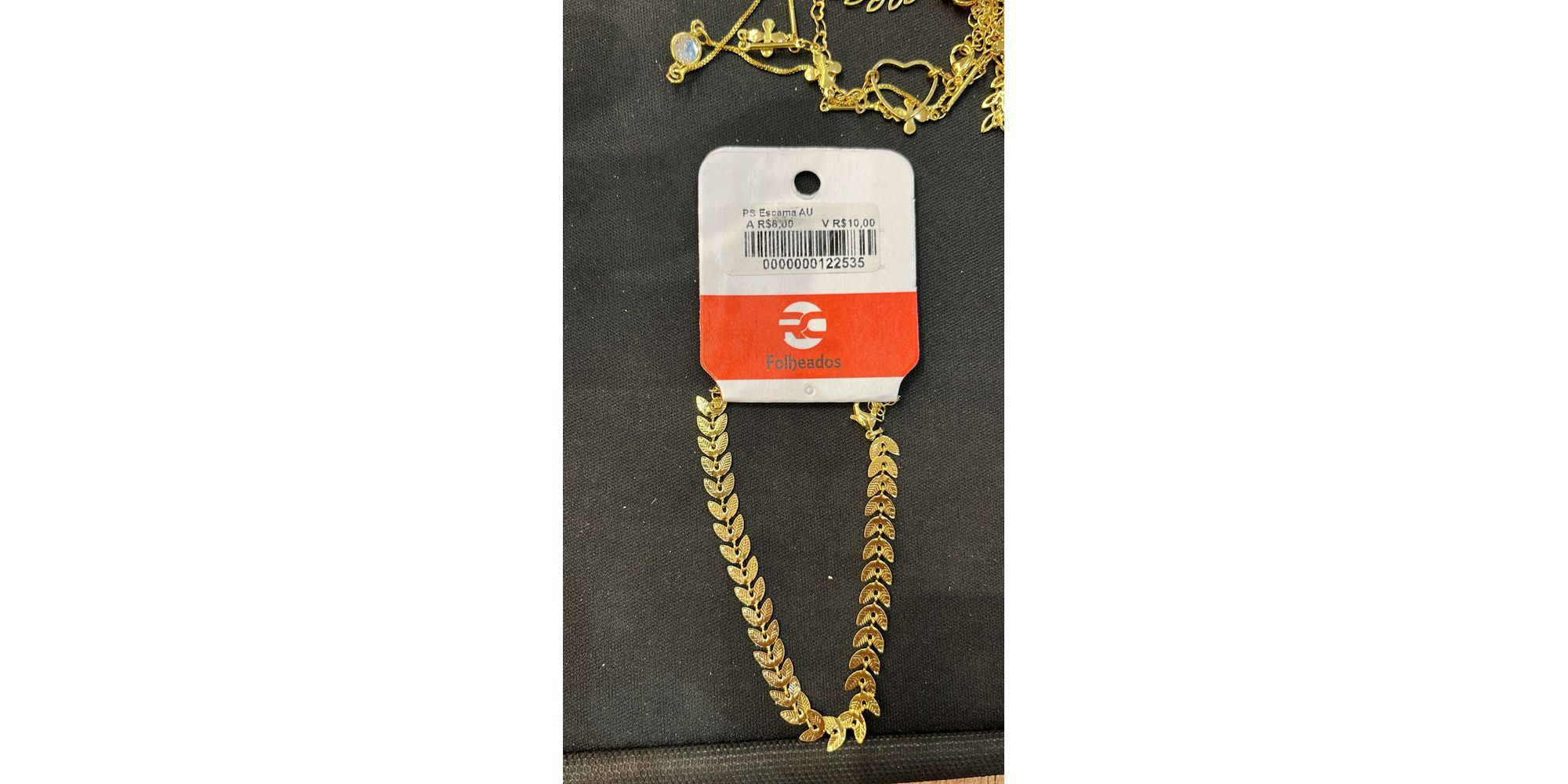 Pulseira Escama Banhado A Ouro 18K - 0000000122535 - RC JOIAS BY RUDI