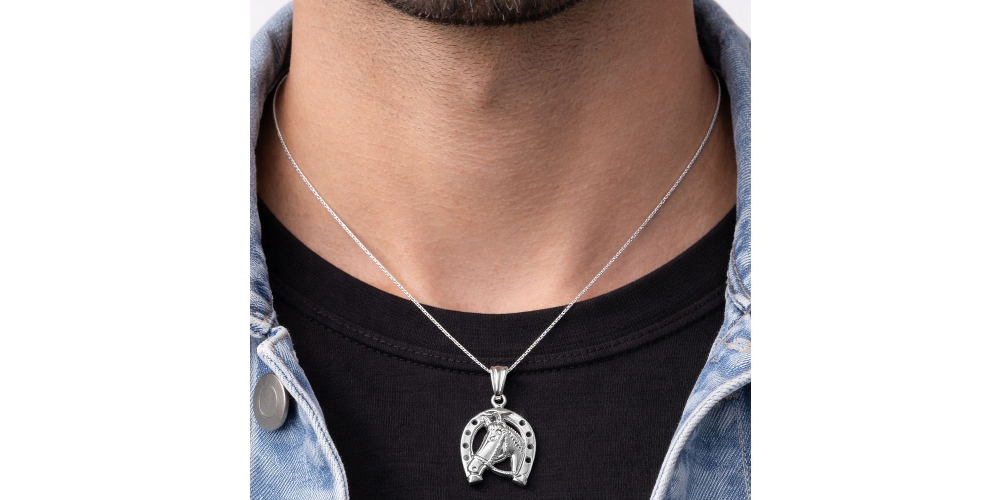 Pingente Ferradura 15x19 Banhado a Prata 925