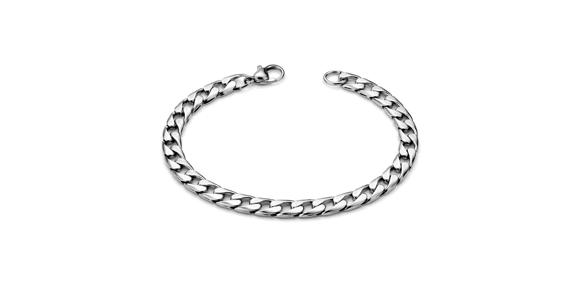 Pulseira Grumet Chapada Aço Inoxidável