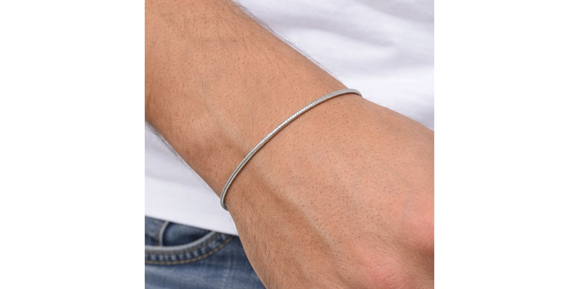 Pulseira Lacraia Aço Inoxidável