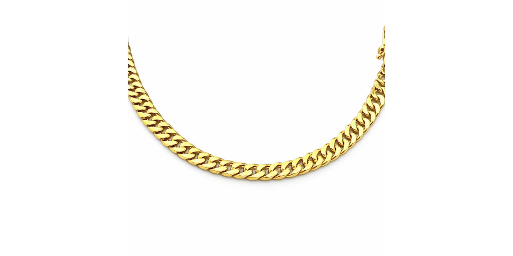 Colar Grumet Dupla Banhado a Ouro 18K