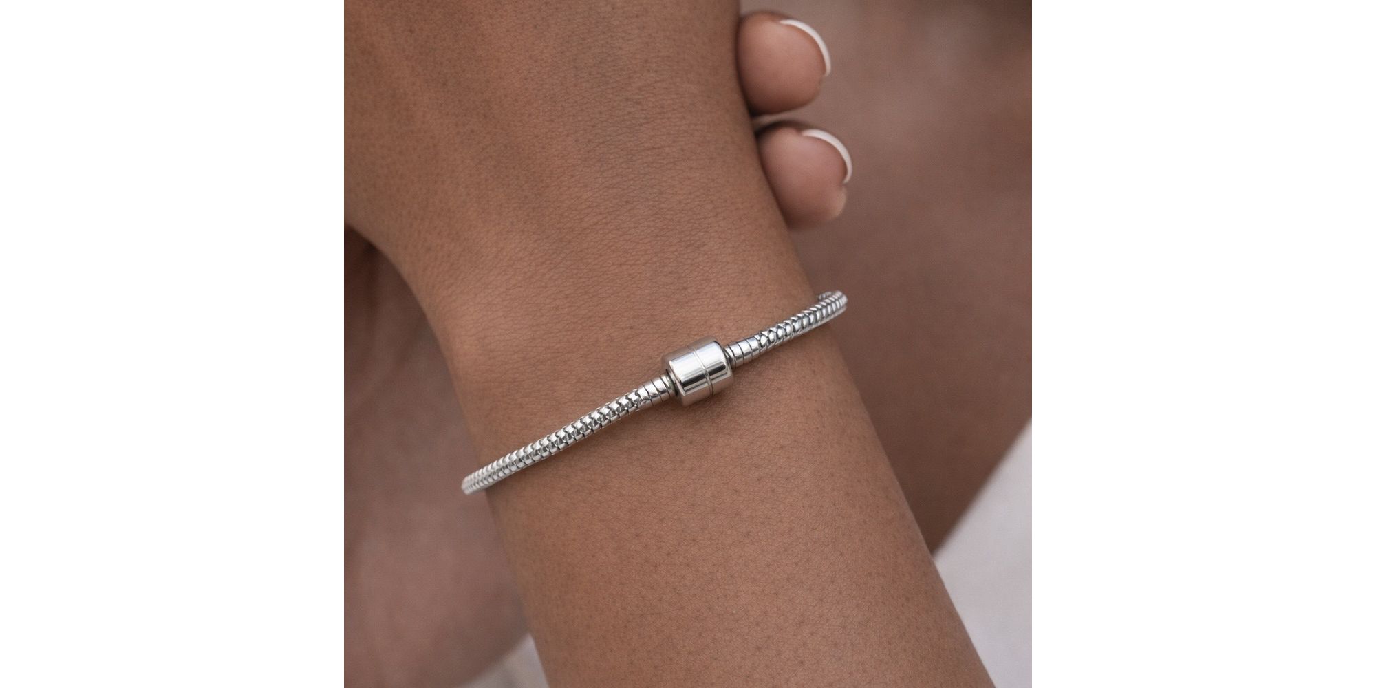 Pulseira Pandora 19,5cm Aço Inoxidável 