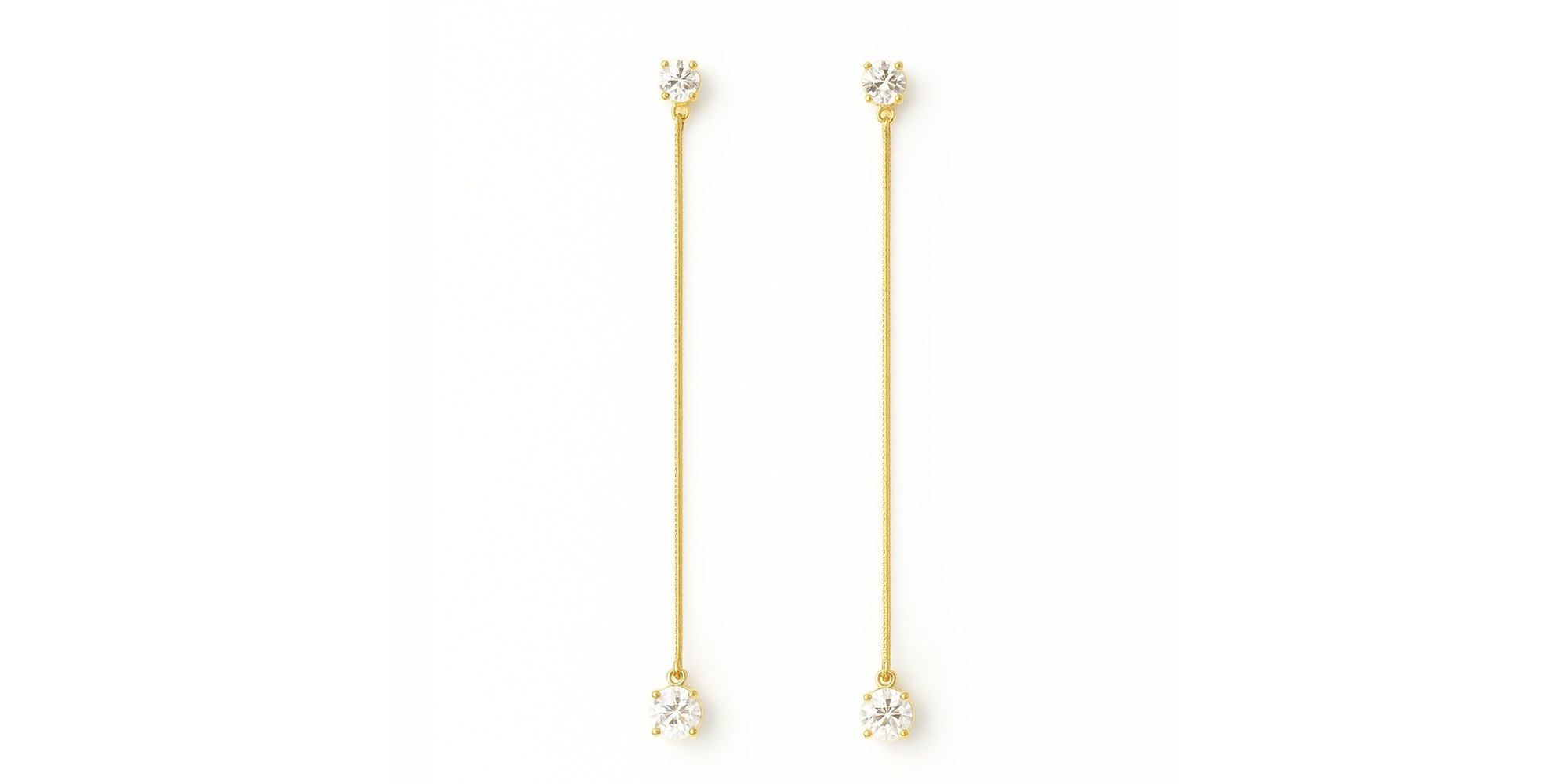 Brinco Ponto de Luz Fio Banhado a Ouro 18K