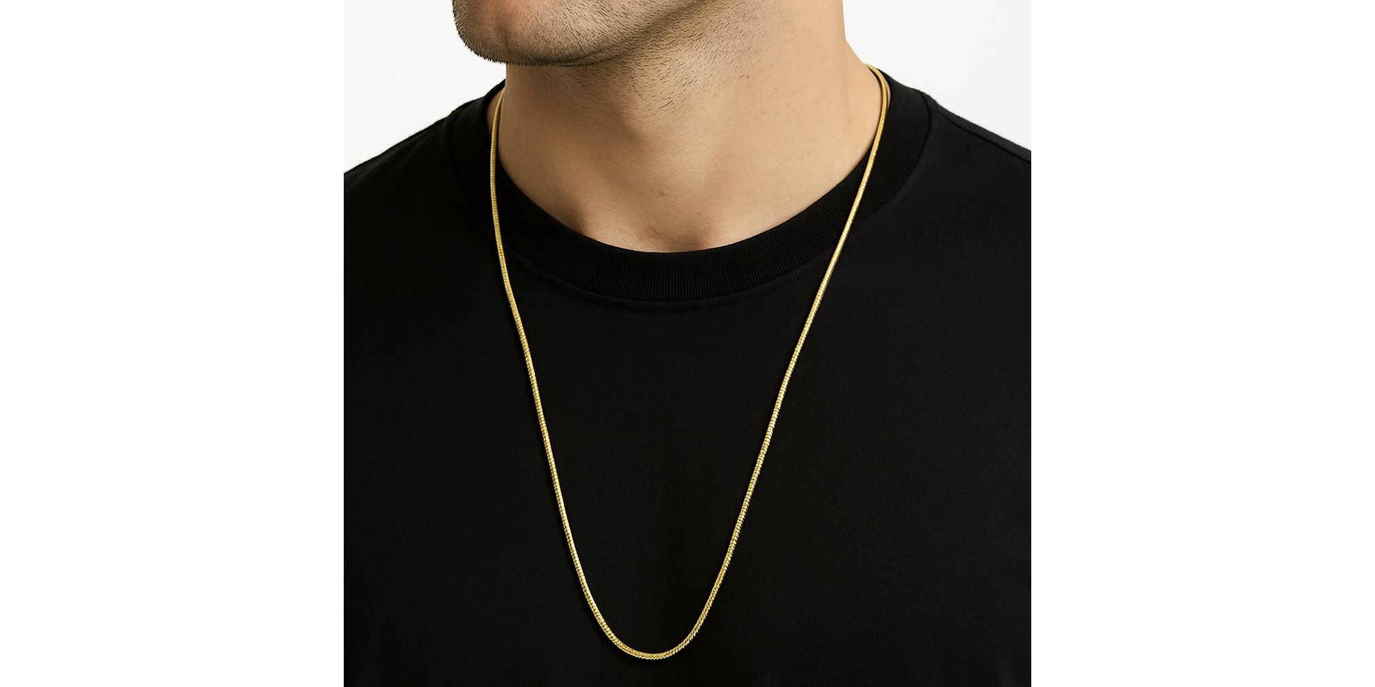 Corrente Rabo Rata Fecho Lagosta Banhado A Ouro 18k.