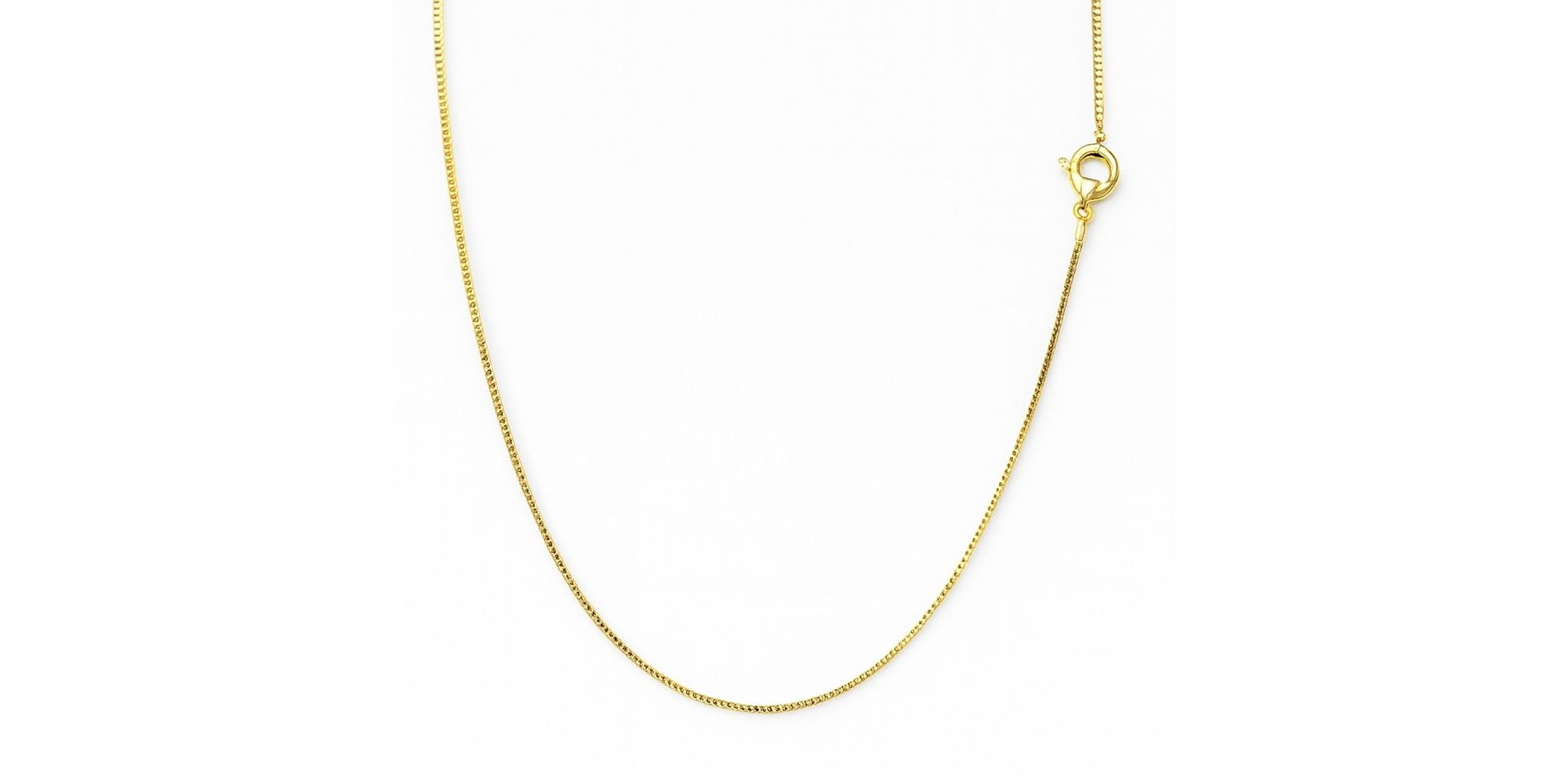 Corrente Veneziana Fecho Lagosta Banhado A Ouro 18K.