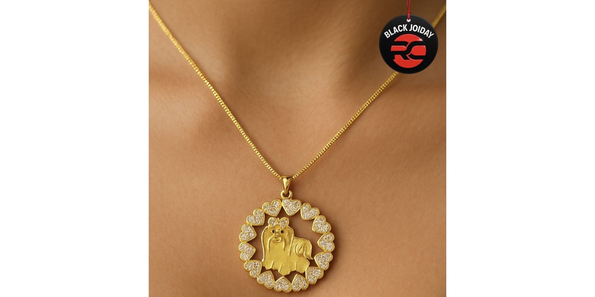 Colar Yorkshire Zircônia Banhado a Ouro 18K