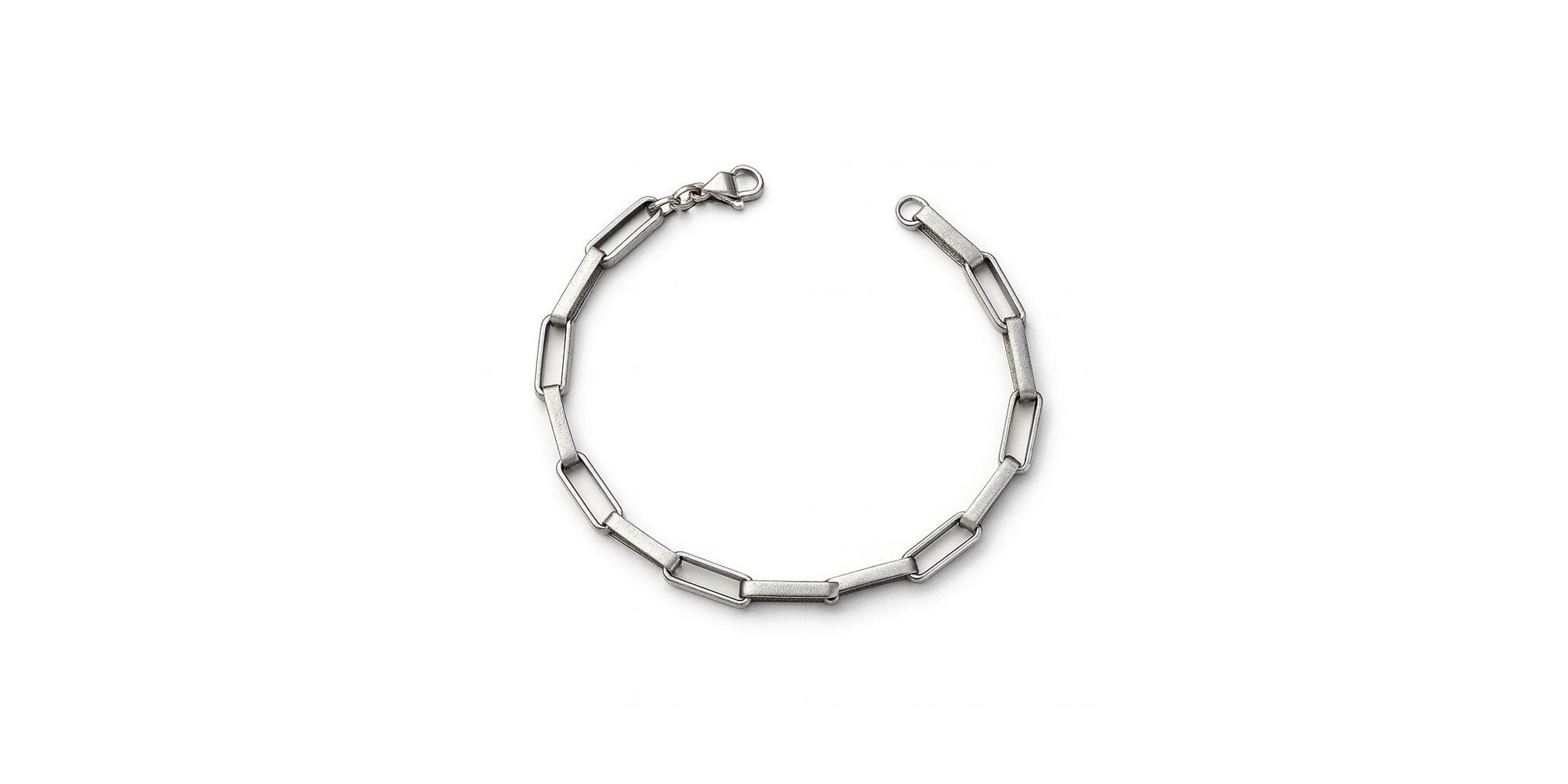 Pulseira Tijolinho Alongada Aço Inoxidável