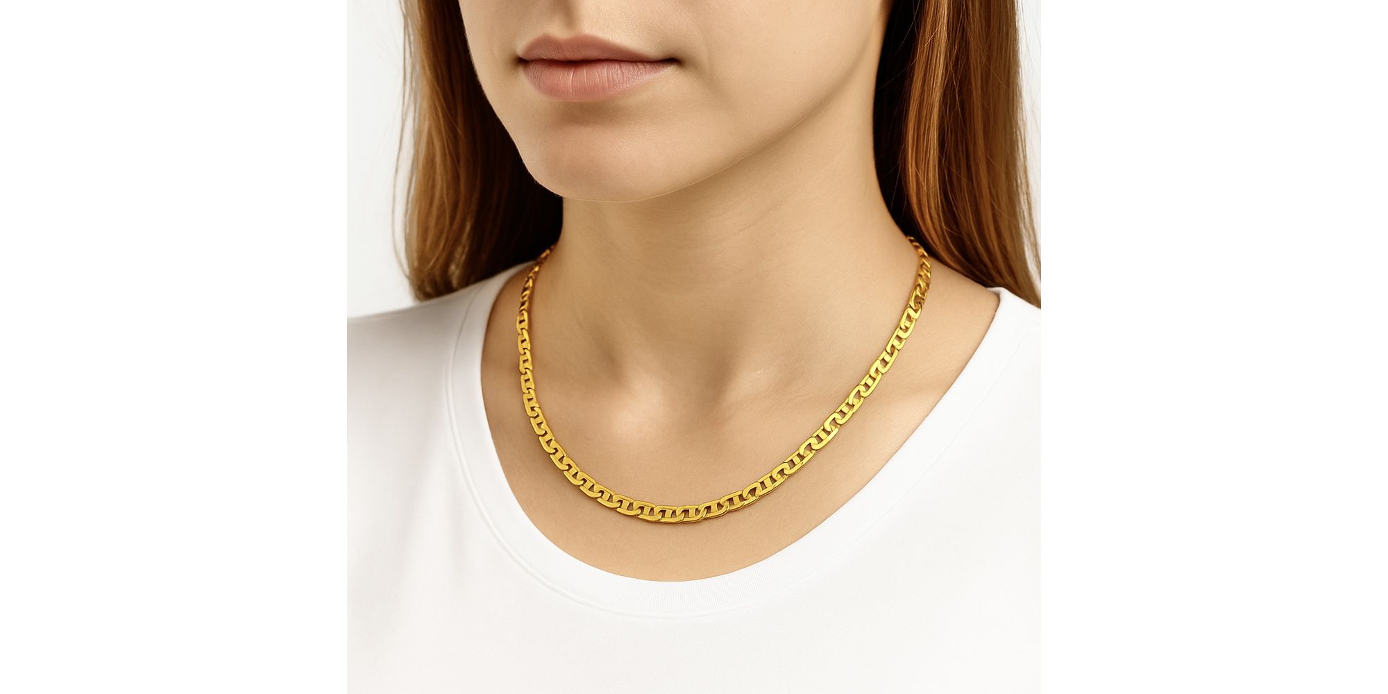 Colar Piastrine Banhado A Ouro 18K