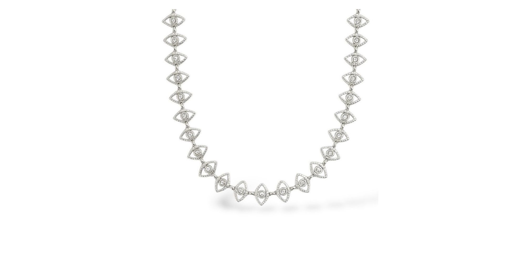 Colar Terceiro Olho Banhado A Prata 925