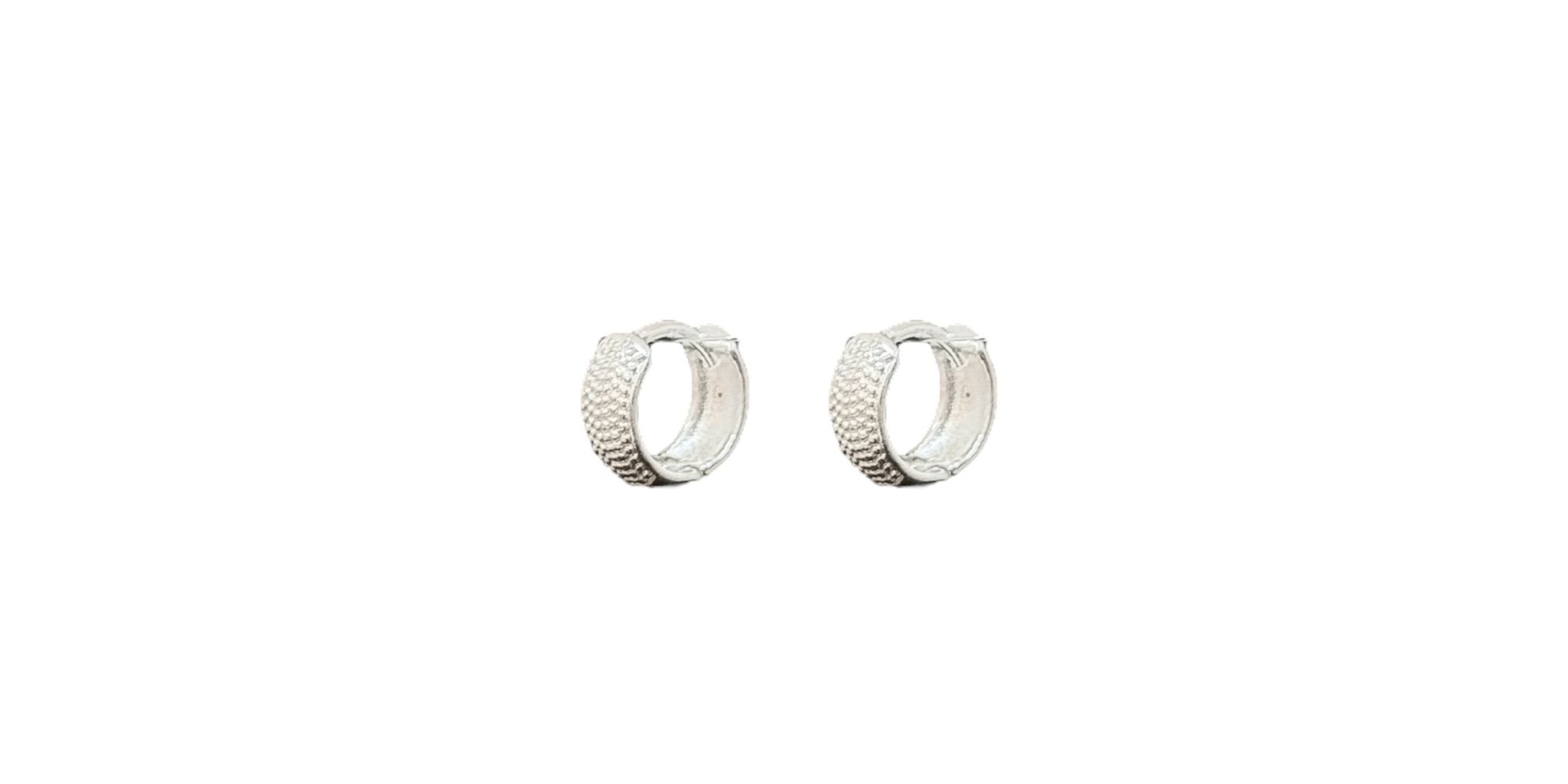 Brinco Argola Mini Fosca Click Banhado A Prata 925