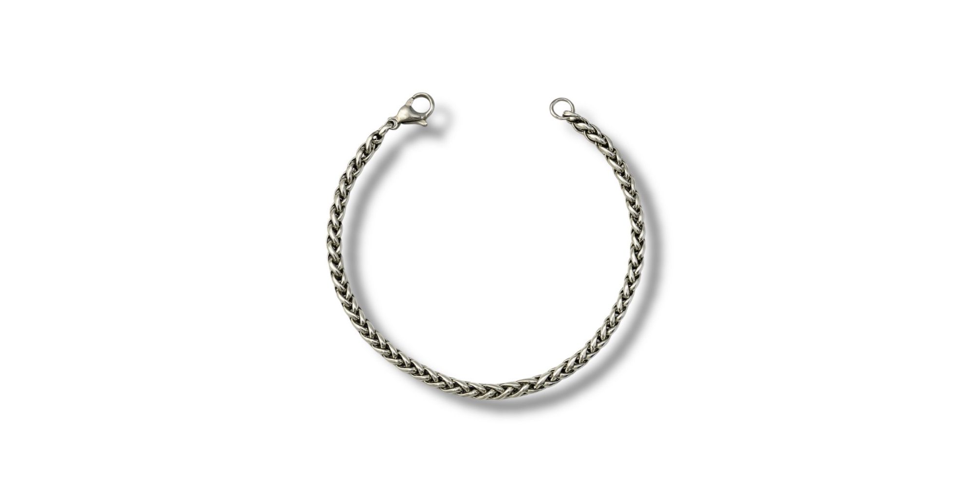 Pulseira Palmeira Fecho Lagosta Aço Inoxidável