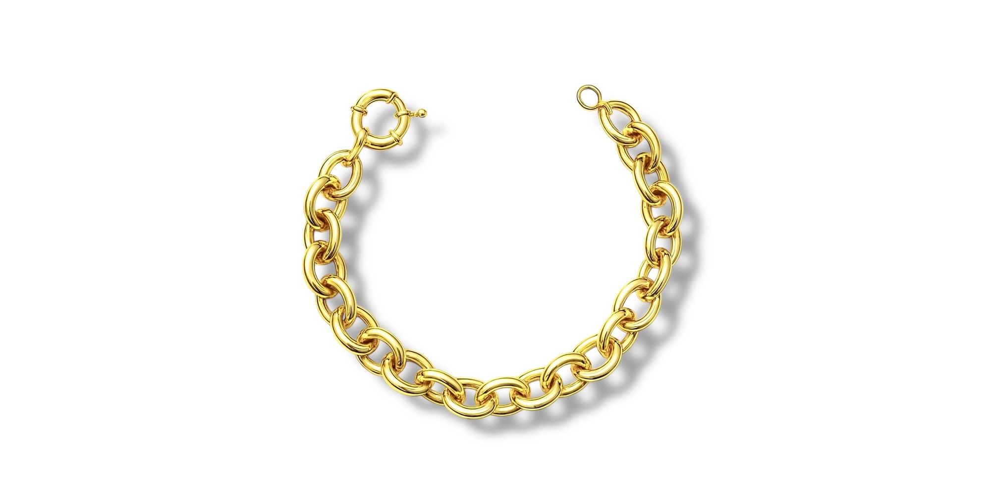 Pulseira Cartier Cadeado Boia Marinheiro Banhado A Ouro 18k