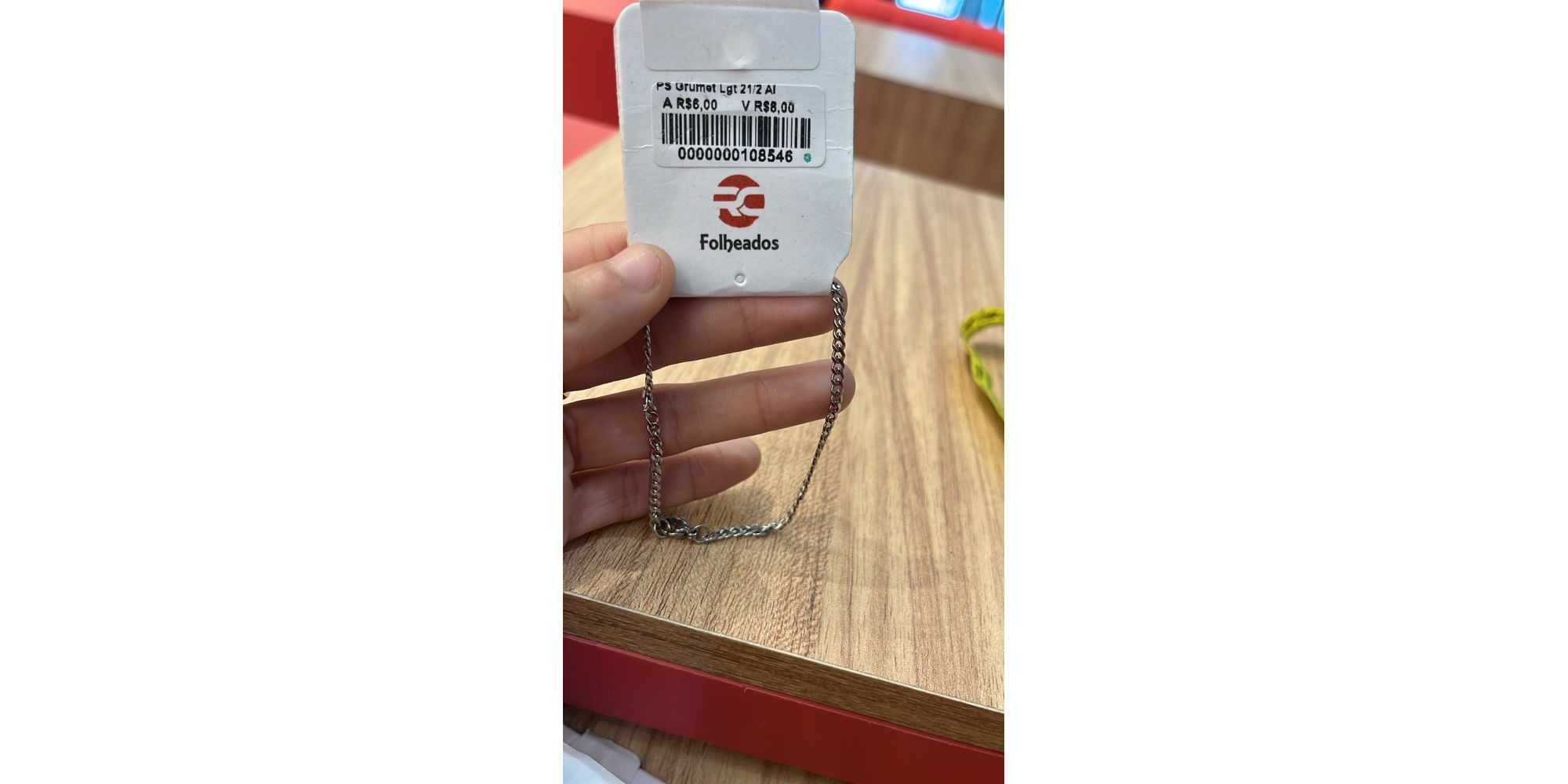 Pulseira Grumet Fecho Lagosta Aço Inoxidável 