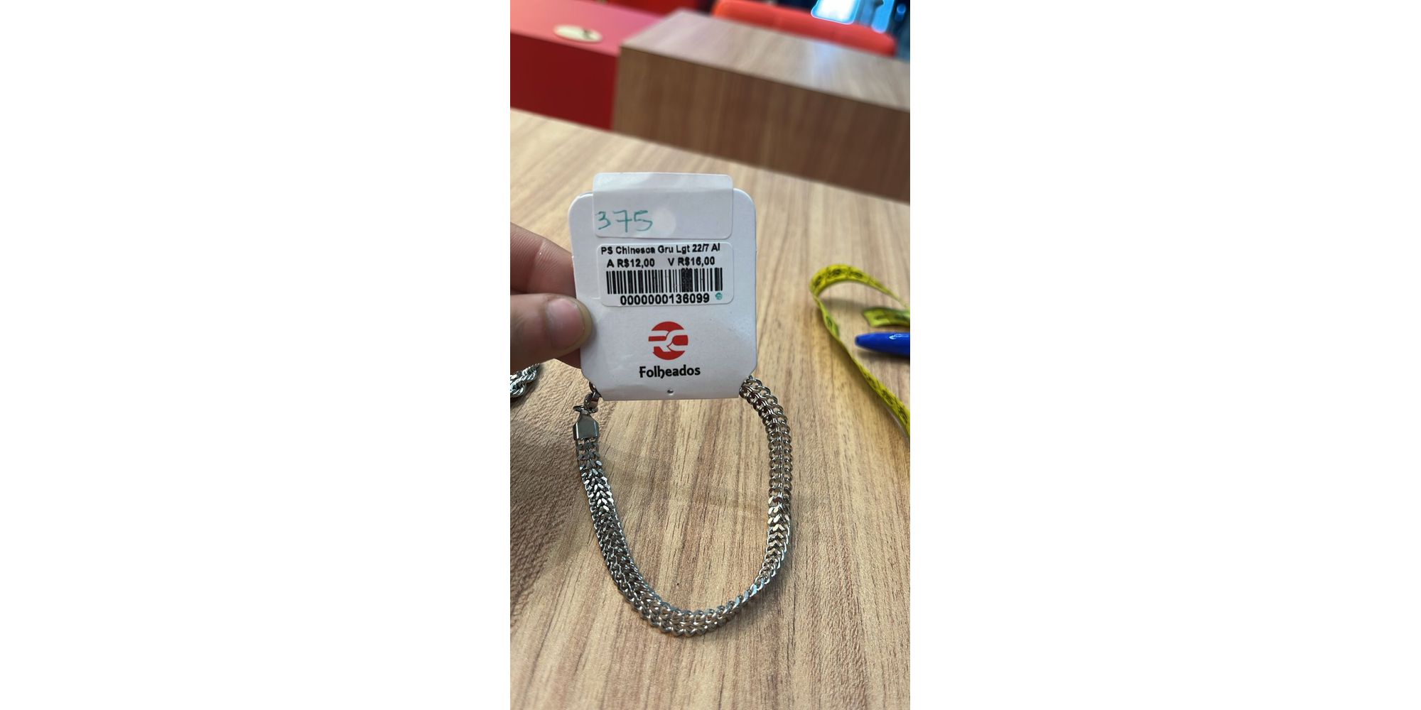 Pulseira Chinesca Grumet Fecho Lagosta Aço Inoxidável 