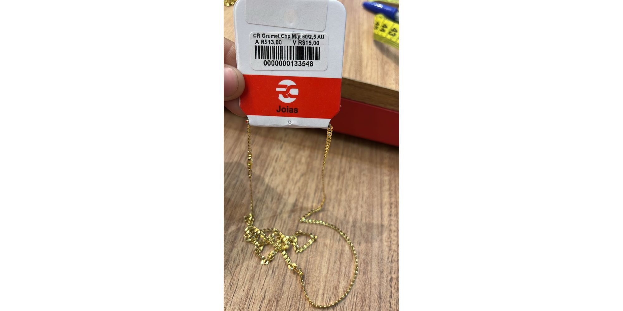 Corrente Grumet Chapada Fecho Mosquetinho Banhado A Ouro 18k