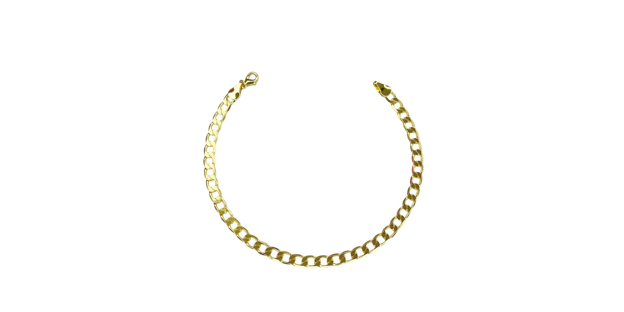 Pulseira Grumet Chapada Fecho Lagosta Banhado A Ou... - RC JOIAS BY RUDI