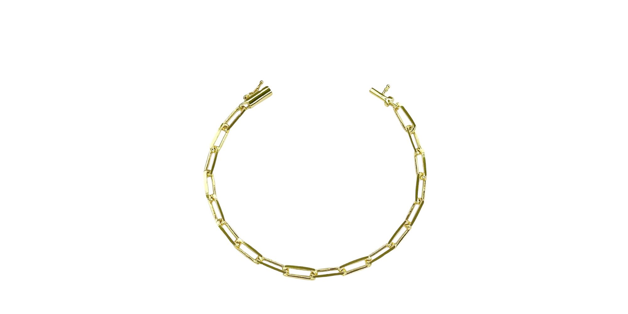 Pulseira Cartier Alongada Fecho Canhão Banhado A O... - RC JOIAS BY RUDI