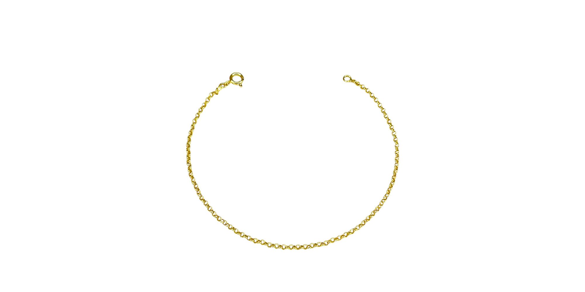 Pulseira Elo Português Bola Banhado A Ouro 18k - 0... - RC JOIAS BY RUDI
