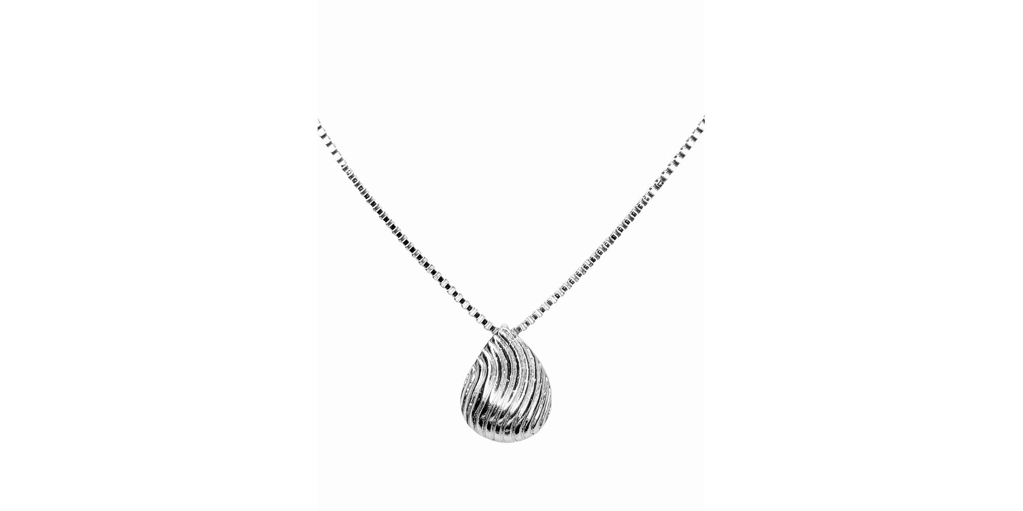 colar Gota Vitange Banhado A Prata 925