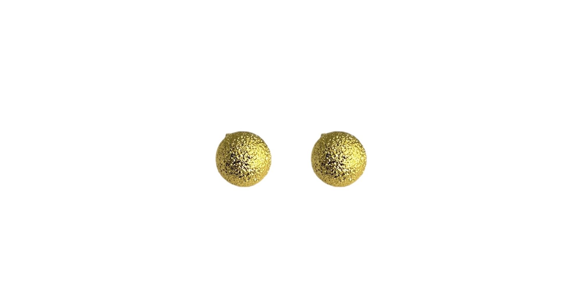 Brinco Bola Fosca AB Banhado A Ouro 18k