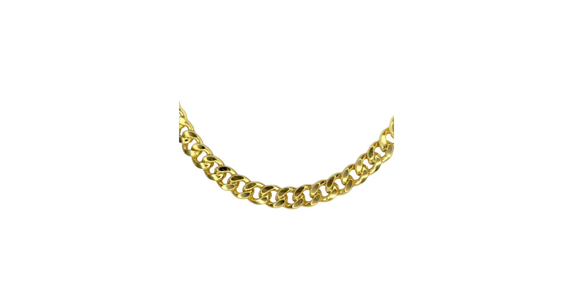 Colar Grumet Fecho Marinheiro Banhado A Ouro 18k