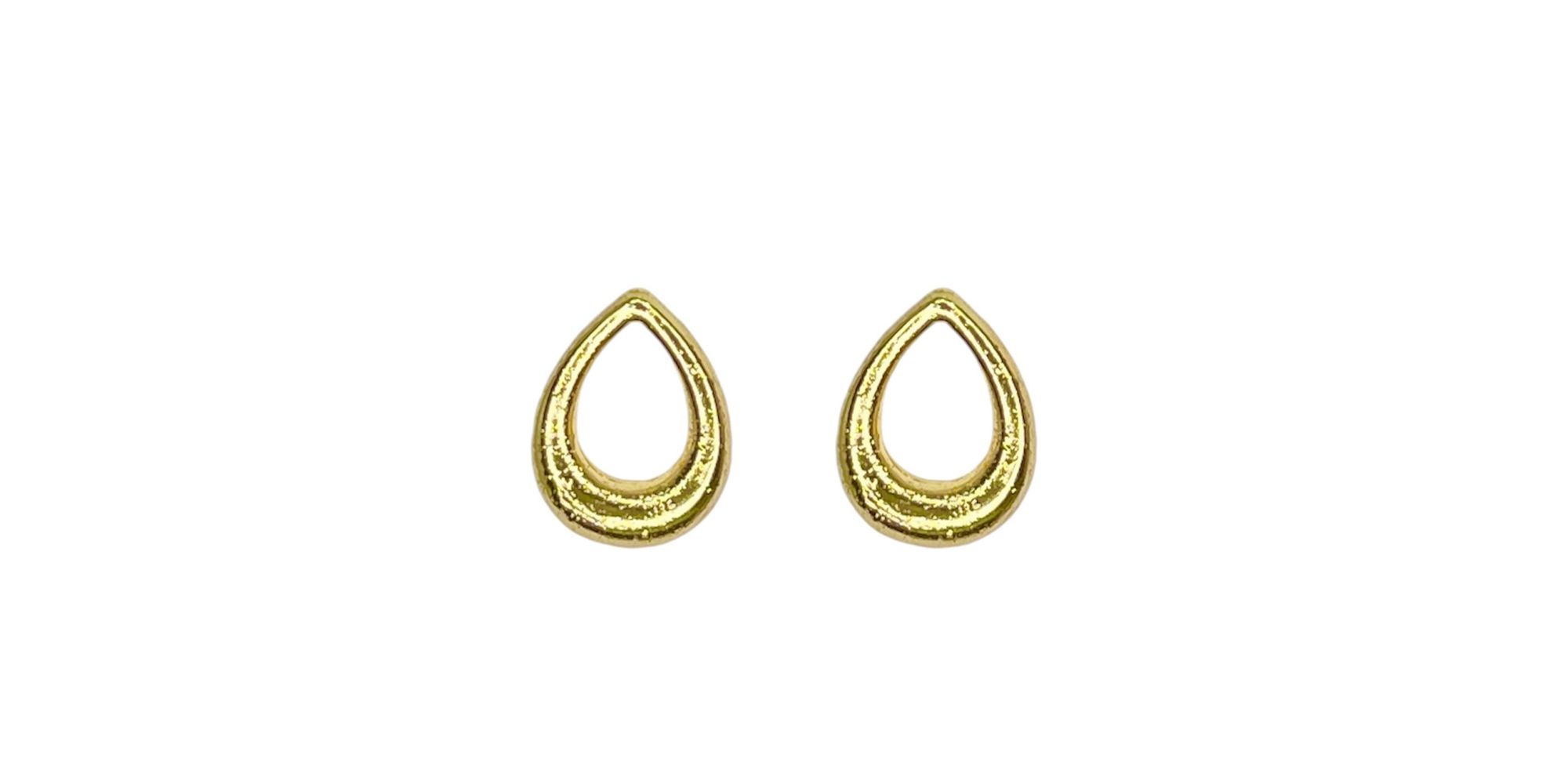 Brinco Gota Clássica Banhado A Ouro 18K