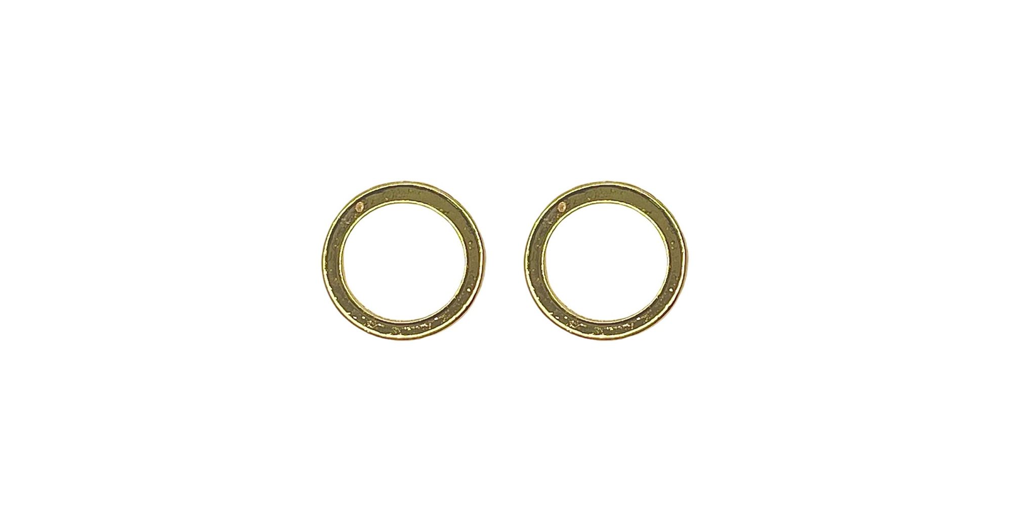 Brinco Arco Vazado Banhado A Ouro 18K