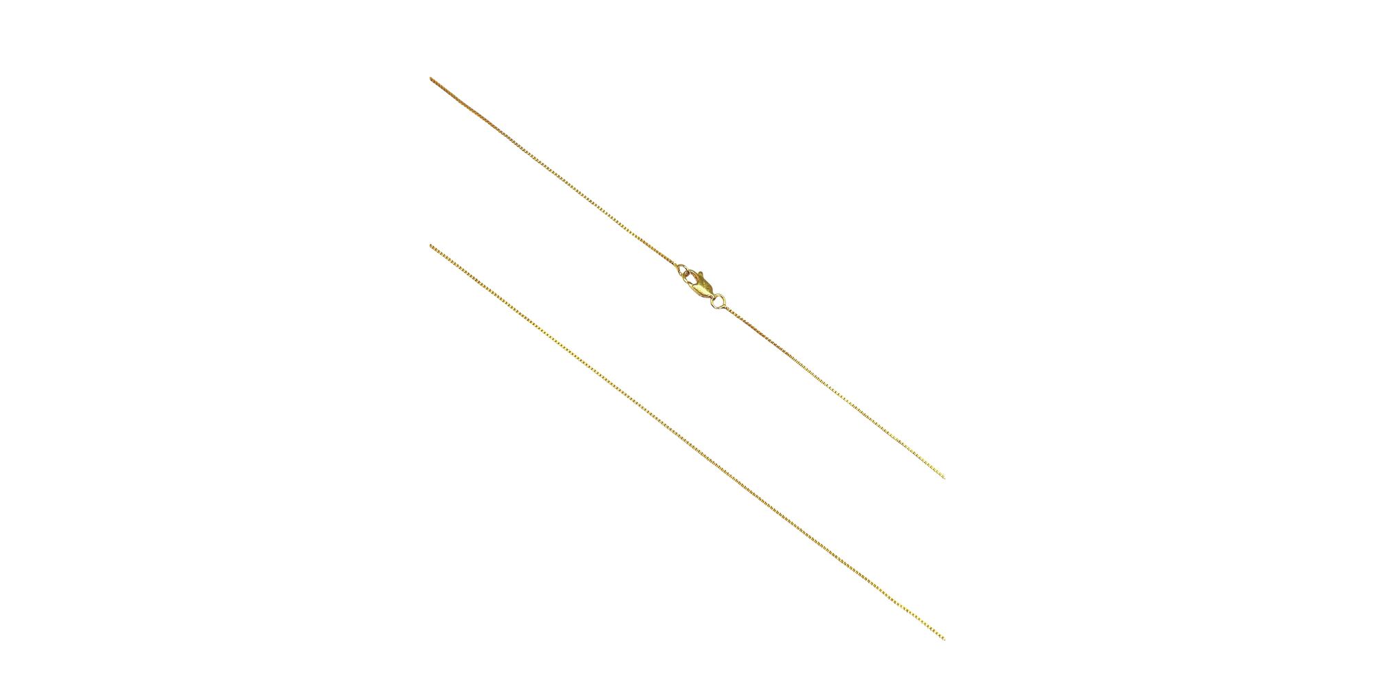 Corrente Veneziana Fecho Mosquetinho Banhado A Ouro 18K.