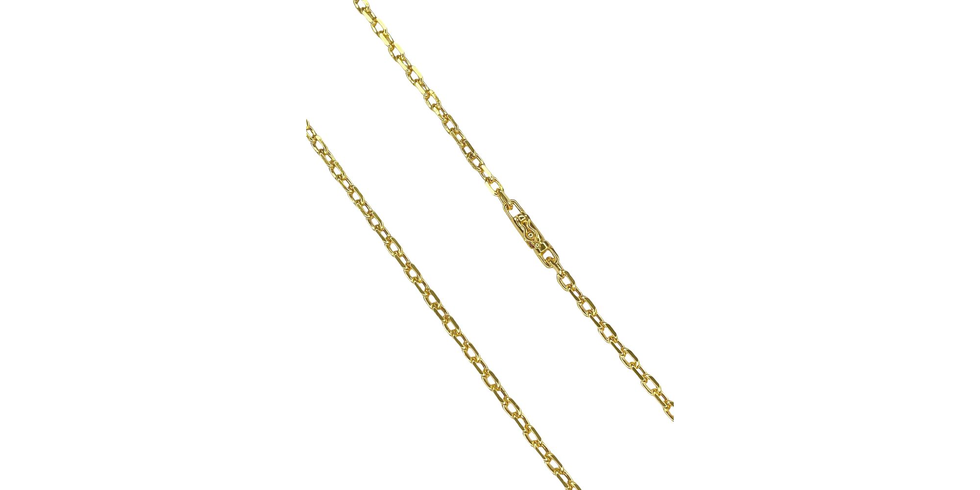 Corrente Cadeado Fecho Canhão Banhado A Ouro 18k.