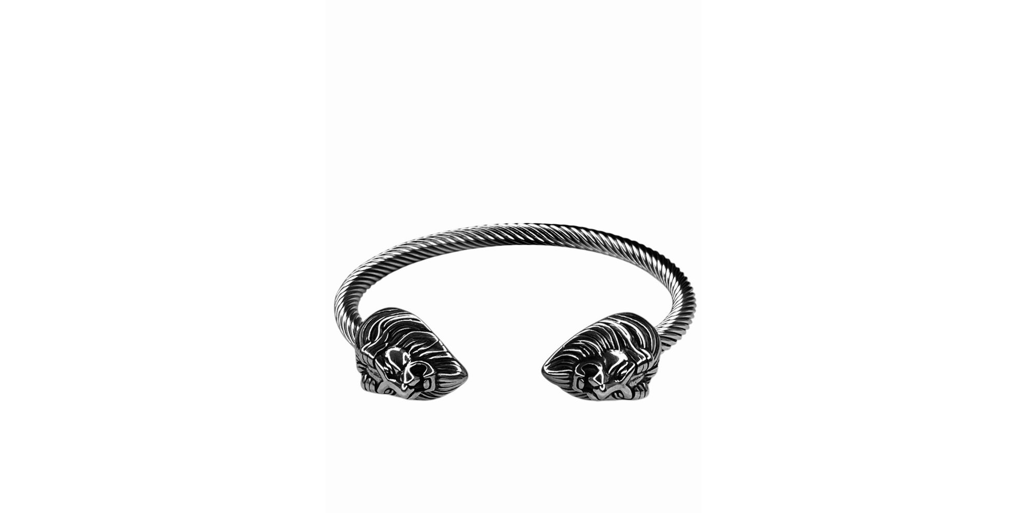 Pulseira Bracelete Leão Aço Inoxidável - 00000000... - RC JOIAS BY RUDI